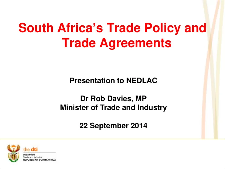 trade agreements