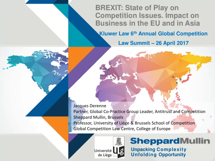 brexit state of play on competition issues impact on