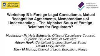 Recognition Agreements, Memorandums of Understanding  The Alphabet Soup of Foreign  Relations