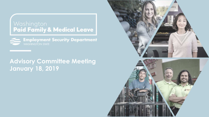 advisory committee meeting january 18 2019