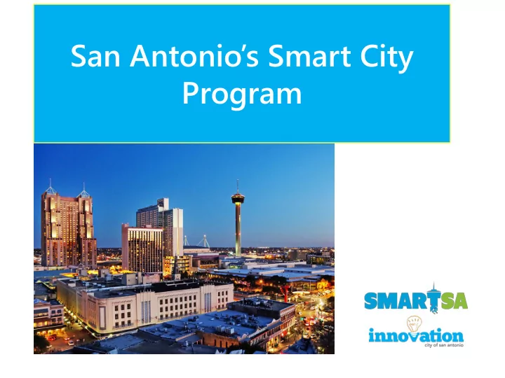 san antonio s smart city