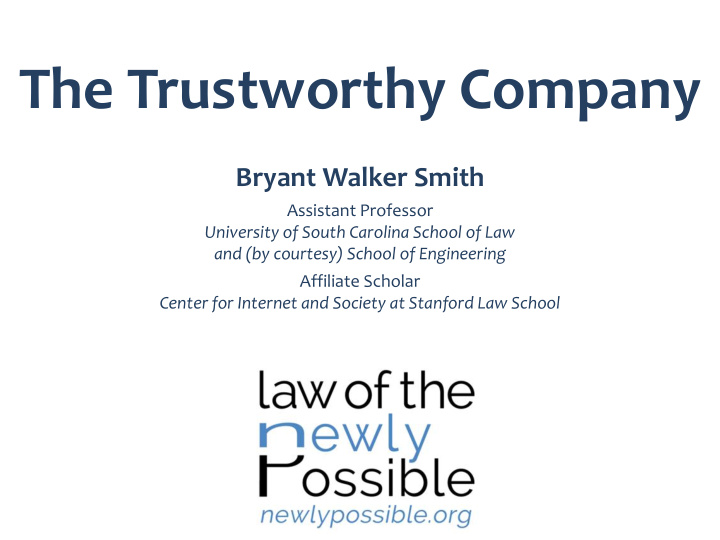 the trustworthy company