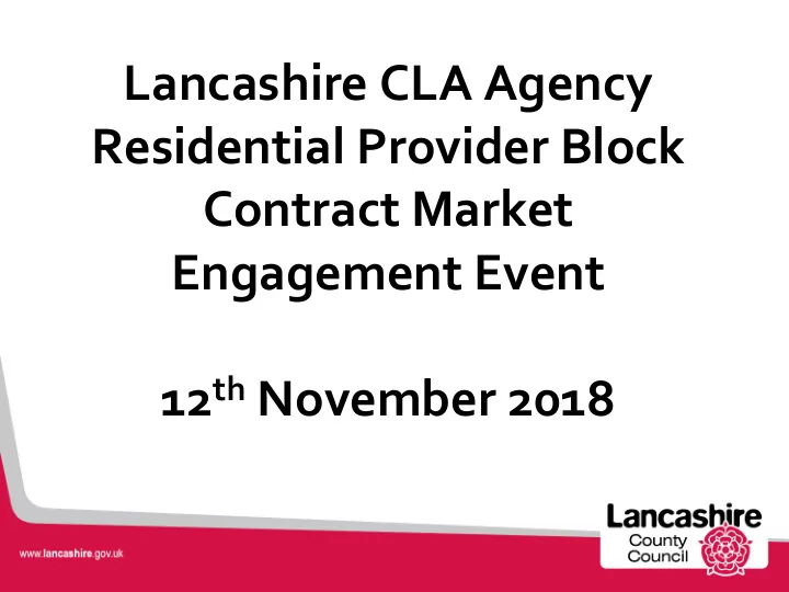 residential provider block