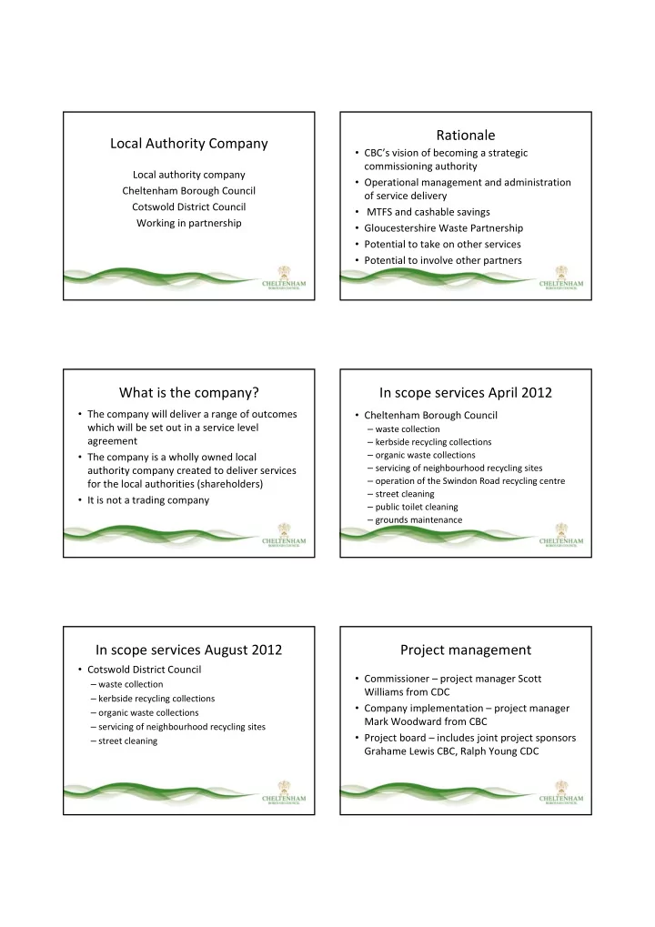rationale local authority company