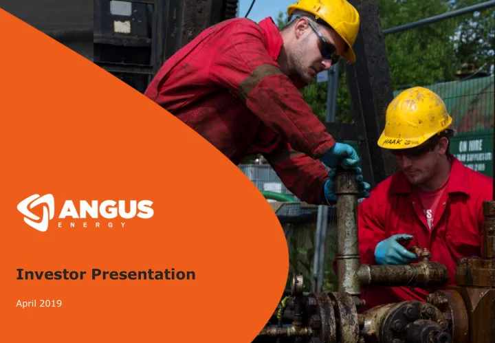 investor presentation