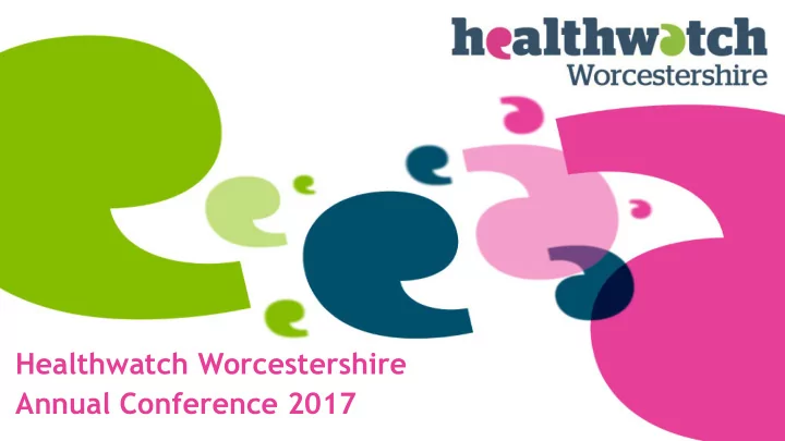 annual conference 2017 welcome