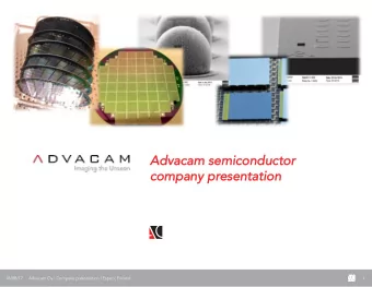 Advacam  Advacam semiconductor  semiconductor  company  company pr  presentat  esentation ion
