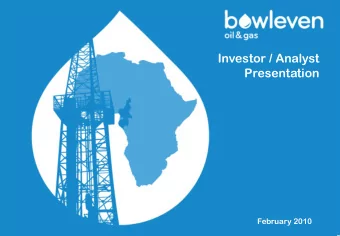 Investor / Analyst  Presentation  February 2010  Disclaimer  Important Notice Nothing in this