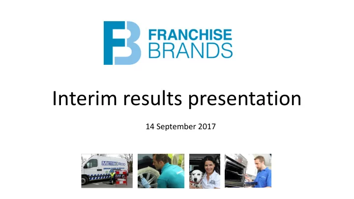 interim results presentation