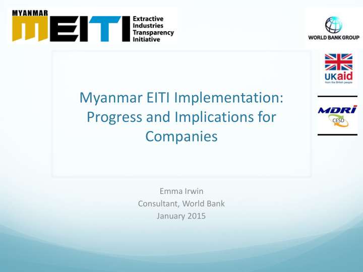 myanmar eiti implementation progress and implications for