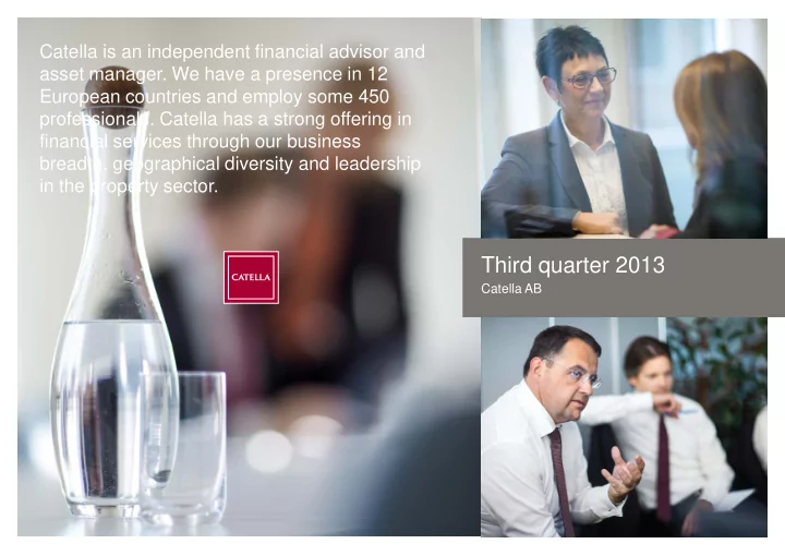 third quarter 2013