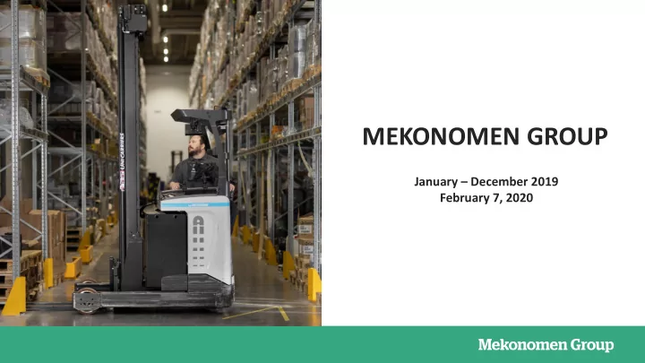 mekonomen group