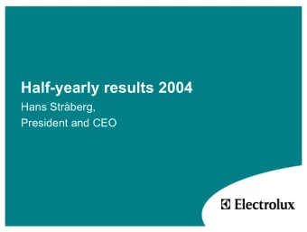 +DOI 0 \HDUO\ UHVXOWV 5337 +DQV 6WUnEHUJ /  3UHVLGHQW DQG &amp;(2  ,QGXVWU\ VKLSPHQWV DQG HVWLPDWHG