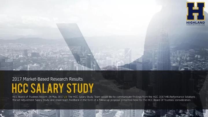 ii iii i the salary st study t team s p proposal