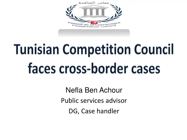 nefla ben achour