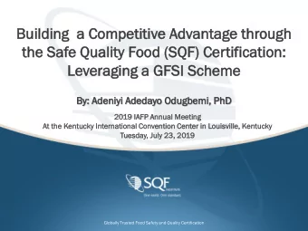 Bu  Building  lding a Com  ompetitiv  petitive  e Advant  antage  age thr  hrou  ough  gh  the  th