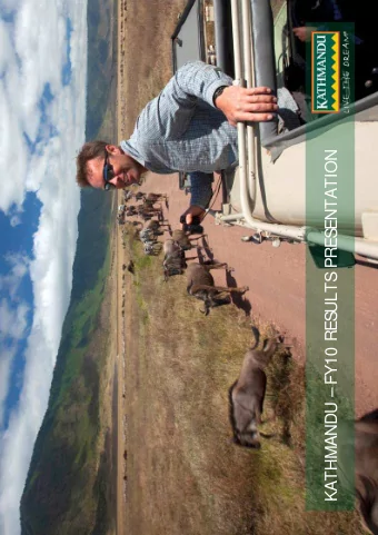 ENTATION  PRES  1  1  ULTS  FY10 RES  KATHMANDU   CONTENTS  Results Overview  Key Line