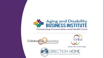 -Health Systems-  Aging in America 2019 Conference  Presented by:  n4a: Maya Op de Beke