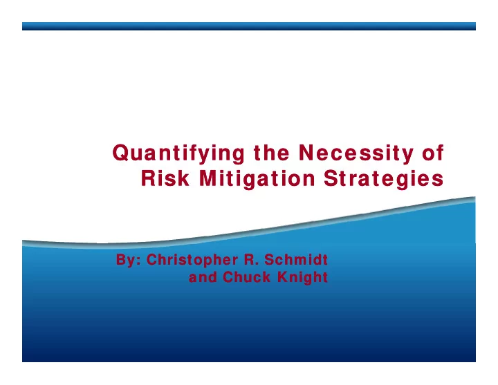 quantifying the necessity of quantifying the necessity of