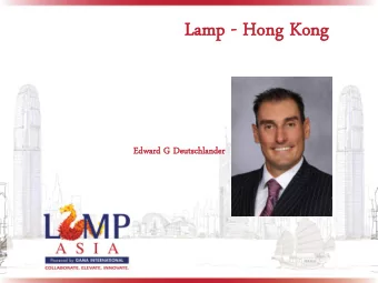 La  Lamp  mp - Hon  ong  g Kon  ong  Edward  ard G De  Deuts  tschla  chlander  nder  Re  Recruiti