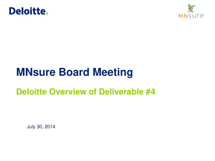 mnsure board meeting