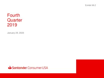 Fourth  Quarter  2019  January 29, 2020  Forward-Looking Statements  (a) the inherent limitations