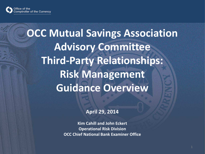 occ mutual savings association advisory committee third