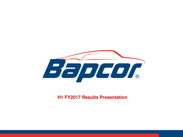 h1 fy2017 results presentation our brands