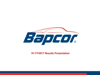 H1 FY2017 Results Presentation  Our Brands  2  Disclaimer The material in this presentation has