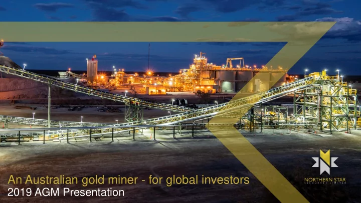 an australian gold miner for global investors