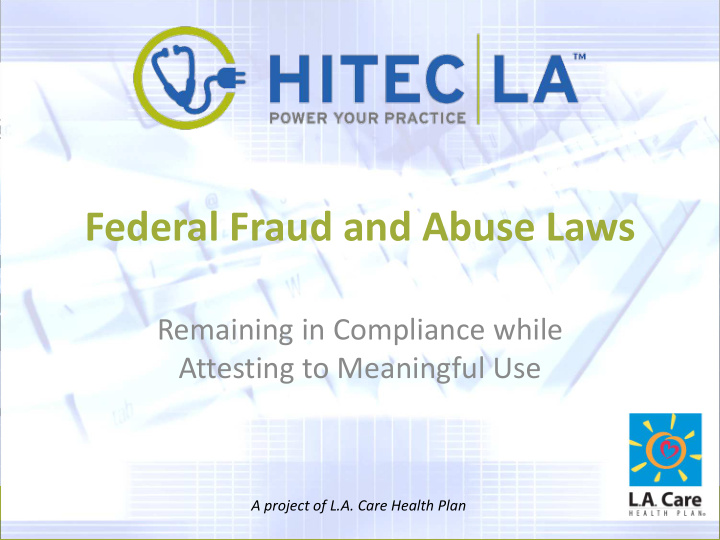 federal fraud and abuse laws