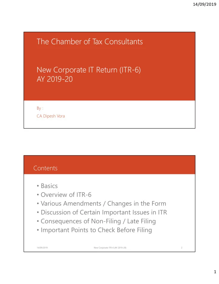the chamber of t ax consultants