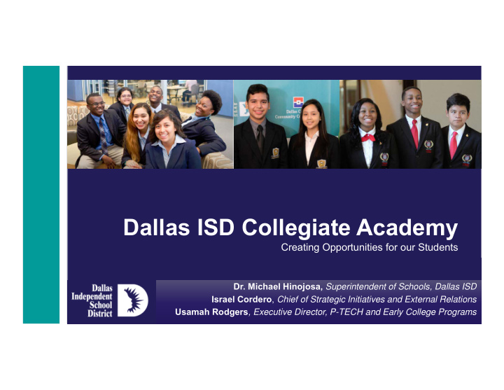 dallas isd collegiate academy