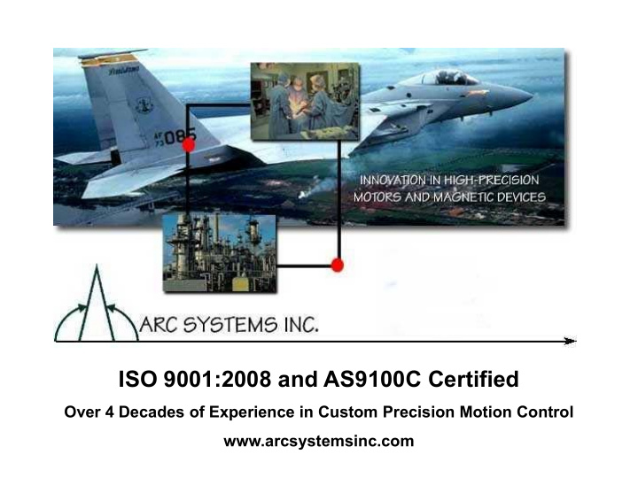 iso 9001 2008 and as9100c certified