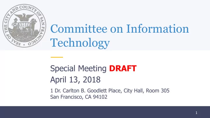 committee on information technology