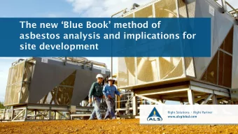 asbestos analysis and implications for  site development Right Solutions  Right Partner
