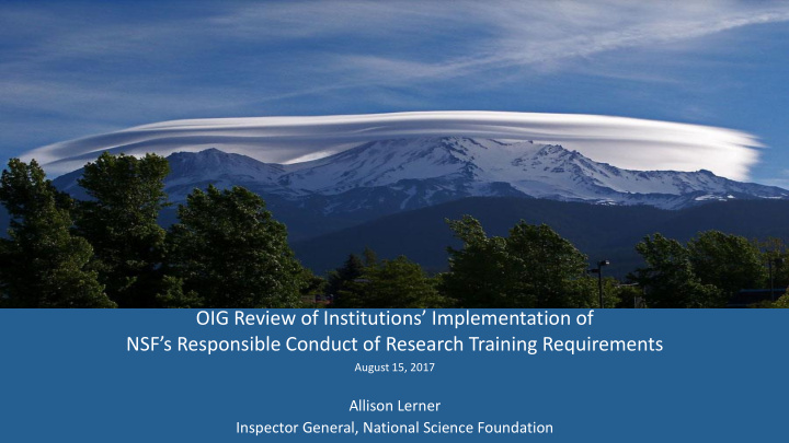 nsf s responsible conduct of research training