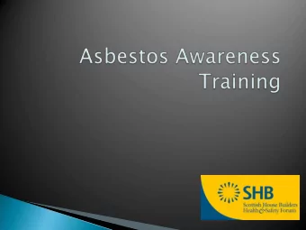 understand the increased risk for smokers  List some of the likely uses and locations for