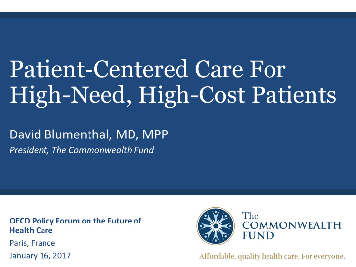 high need high cost patients