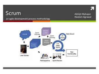 Scrum    -Abhijit  Mahajan      -Neelam  Agrawal    an  agile