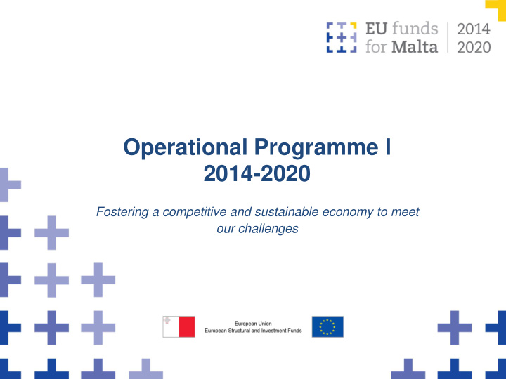 operational programme i