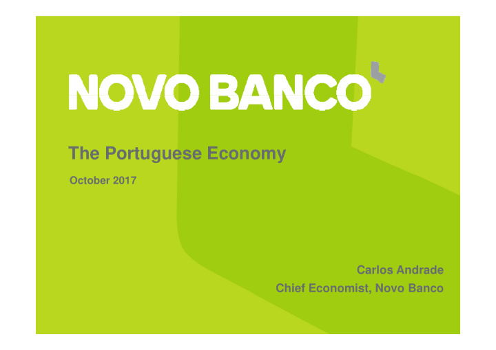 the portuguese economy