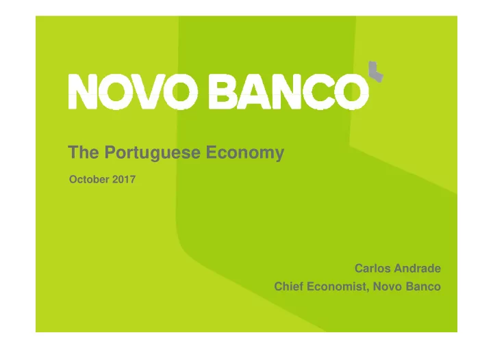 the portuguese economy