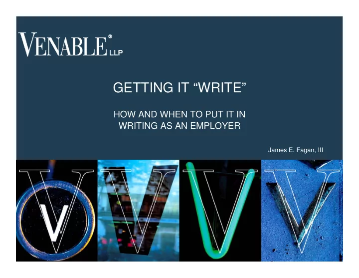 getting it write