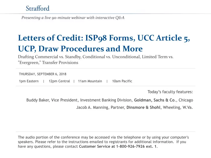 ucp draw procedures and more