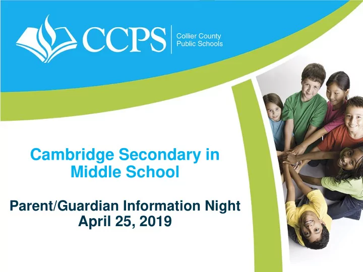 cambridge secondary in middle school