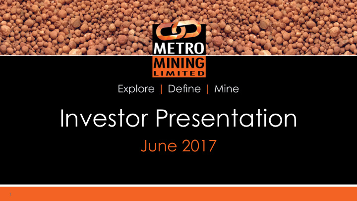 investor presentation