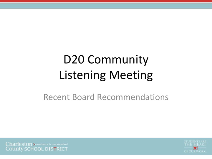 d20 community listening meeting