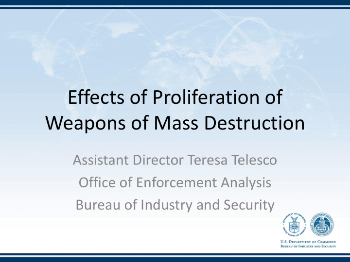 effects of proliferation of