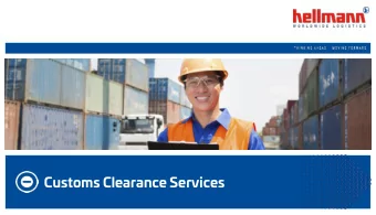 Customs Clearance Services  Customs Clearance Services  Contact us at: